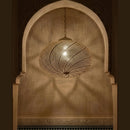 Decorative Moroccan Brass Pendant Light, Gold Ceiling Lamp, Hanging Lantern Style Fixture