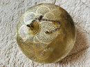 Moroccan Gold Pendant Light, Brass Hanging Lamp, Ornate Ceiling Fixture for Interior Decor