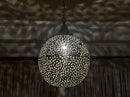 Moroccan Pendant Light, Brass Pendant Globe, Boho Ceiling Light, Arabesque Filigree Pendant, Gold Ceiling Lamp