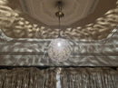 Moroccan Pendant Light, Brass Pendant Globe, Boho Ceiling Light, Arabesque Filigree Pendant, Gold Ceiling Lamp