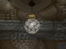 Moroccan Globe Pendant Light, Brass Pendant, Boho Ceiling Light, Arabesque Filigree Pendant, Gold Ceiling Lamp