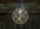 Moroccan Brass Pendant Light, Arabesque Filigree Pendant, Boho Ceiling Light, Gold Ceiling Lamp, Moroccan Pendant