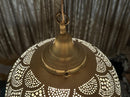 Moroccan Brass Pendant Light, Arabesque Filigree Pendant, Boho Ceiling Light, Gold Ceiling Lamp, Moroccan Pendant