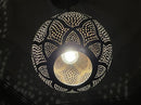 Moroccan Pendant Light, Brass Pendant, Boho Ceiling Light, Arabesque Pendant, Filigree Pendant, Round Gold Ceiling Lamp
