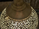 Round Moroccan Pendant Light, Brass Pendant, Boho Ceiling Light, Arabesque Pendant, Filigree Pendant, Gold Ceiling Lamp