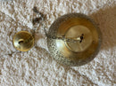 Round Moroccan Pendant Light, Brass Pendant, Boho Ceiling Light, Arabesque Pendant, Filigree Pendant, Gold Ceiling Lamp