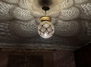 Moroccan Pendant Light, Brass Pendant Globe, Boho Ceiling Light, Arabesque Filigree Pendant, Gold Ceiling Lamp