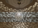 Moroccan Pendant Light, Brass Pendant Globe, Boho Ceiling Light, Arabesque Filigree Pendant, Gold Ceiling Lamp
