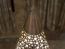 Moroccan Pendant Light, Brass Pendant, Teardrop Filigree Pendant, Boho Ceiling Light, Arabesque Pendant, Gold Ceiling Lamp
