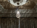 Moroccan Pendant Light, Brass Pendant, Teardrop Arabesque Filigree Pendant, Boho Ceiling Light, Gold Ceiling Lamp
