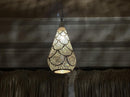 Moroccan Pendant Light, Brass Pendant, Teardrop Arabesque Filigree Pendant, Boho Ceiling Light, Gold Ceiling Lamp