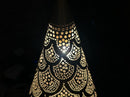 Moroccan Pendant Brass Pendant Light, Teardrop Arabesque Pendant, Filigree Pendant, Boho Ceiling Light, Gold Ceiling Lamp
