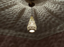 Moroccan Pendant Light, Teardrop Brass Pendant, Arabesque Filigree Pendant, Boho Ceiling Light, Gold Ceiling Lamp