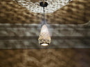 Moroccan Brass Pendant Light, Teardrop Filigree Brass Pendant, Boho Ceiling Light, Arabesque Gold Ceiling Lamp