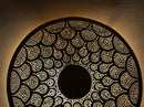 Moroccan Brass Wall Sconce, Round Perforated Pendant Light, Art Deco Antique Brass Wall Light, Bathroom Dining Lighting Fixture