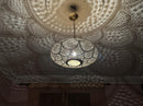 Moroccan Brass Pendant Light, Handmade Gold Metal Dome Chandelier Pendant Light, Entryway or Dining Table Pendant Light