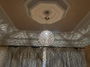 Moroccan Brass Pendant Light, Gold Ceiling Lamp, Boho Ceiling Light, Arabesque Filigree Pendant, Brass Pendant Shade