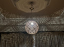 Moroccan Brass Pendant Light, Arabesque Filigree Pendant, Boho Ceiling Light, Gold Ceiling Lamp, Moroccan Pendant