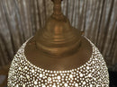 Moroccan Globe Pendant Light, Brass Pendant, Boho Ceiling Light, Arabesque Pendant, Filigree Pendant, Gold Ceiling Lamp