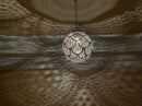 Moroccan Brass Pendant, Round Boho Ceiling Light, Arabesque Filigree Pendant, Handmade Gold Ceiling Lamp