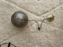 Moroccan Pendant Light, Brass Pendant, Black & Gold Boho Ceiling Light, Arabesque Filigree Pendant, Gold Ceiling Lamp