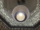 Moroccan Pendant Light, Brass Pendant, Black & Gold Boho Ceiling Light, Arabesque Filigree Pendant, Gold Ceiling Lamp