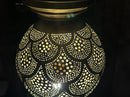 Moroccan Pendant Light, Brass Pendant Globe, Boho Ceiling Light, Arabesque Filigree Pendant, Gold Ceiling Lamp