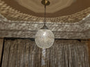 Moroccan Globe Pendant Light, Brass Pendant, Boho Ceiling Light, Arabesque Pendant, Filigree Pendant, Gold Ceiling Lamp