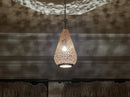 Moroccan Pendant Light, Brass Pendant, Teardrop Filigree Pendant, Boho Ceiling Light, Arabesque Pendant, Gold Ceiling Lamp