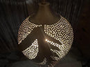 Moroccan Brass Pendant Light, Arabesque Filigree Pendant, Boho Ceiling Light, Gold Ceiling Lamp, Handmade Moroccan Pendant
