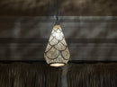 Moroccan Pendant Light, Brass Pendant, Teardrop Arabesque Filigree Pendant, Boho Ceiling Light, Gold Ceiling Lamp