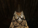 Moroccan Pendant Light, Brass Pendant, Teardrop Arabesque Filigree Pendant, Boho Ceiling Light, Gold Ceiling Lamp