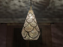 Moroccan Pendant Brass Pendant Light, Teardrop Arabesque Pendant, Filigree Pendant, Boho Ceiling Light, Gold Ceiling Lamp