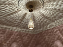 Moroccan Pendant Light, Teardrop Brass Pendant, Arabesque Filigree Pendant, Boho Ceiling Light, Gold Ceiling Lamp