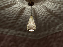Moroccan Pendant Light, Teardrop Brass Pendant, Arabesque Filigree Pendant, Boho Ceiling Light, Gold Ceiling Lamp