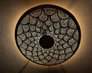 Moroccan Brass Wall Sconce, Round Perforated Pendant Light, Art Deco Antique Brass Wall Light, Bathroom Dining Lighting Fixture
