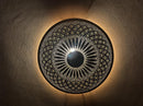 Moroccan Brass wall lamp, Round Mandala Sconce Light, Brass Wall Sconce Lighting, Bathroom Sconces, Kitchen & Outdoor Wall Lights