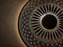 Moroccan Brass wall lamp, Round Mandala Sconce Light, Brass Wall Sconce Lighting, Bathroom Sconces, Kitchen & Outdoor Wall Lights